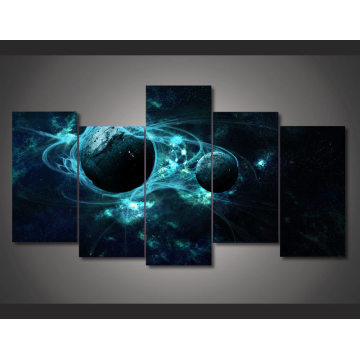 HD Printed Aurora Outer Space Painting on Canvas Room Decoration Print Poster Picture Canvas Mc-153